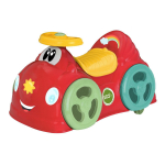 Chicco All Around Ride On ECO+ &ndash; laste s&otilde;iduk, jalgadega t&otilde;ukeratas, signaali ja seljatoega, lastele 1&ndash;3 a, punane
