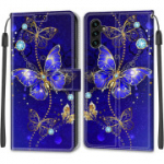 ChoosEU &uuml;mbris Samsung Galaxy A54 5G jaoks &mdash; nahast rahakoti t&uuml;&uuml;pi &uuml;mbris kaarditaskuga, klappdisaini ja armsa mustriga