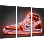 Dekoratiivne poster Nike Air Jordani kujutisega, 97x62 cm, 3 tk komplektis.
