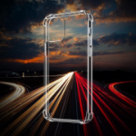 Kompaktne ja pehme New&Teck silikoonist &uuml;mbris iPhone 12/12 Pro (6.1) jaoks, tugevdatud nurkadega, l&auml;bipaistev