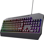 Trust Gaming GXT 836 Evocx m&auml;nguklaviatuur Itaalia QWERTY paigutusega, 78% taaskasutatud plastikust, membraanklahvid