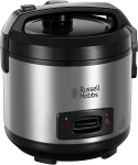 Russell Hobbsi riisikeetja ja -auruti, roostevaba teras/must. Mahutavus 1,2 liitrit , 500W