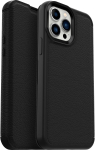 OtterBox 77-85814 &bdquo;Strada Premium&ldquo; nahast p&otilde;rutuskindel kate kahe kaarditaskuga iPhone 13 Pro Max/12 Pro Max jaoks, must