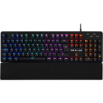 The G-LAB Keyz Carbon E mehaaniline m&auml;nguklaviatuur Blue l&uuml;lititega, &uuml;lit&auml;pne, AZERTY, magnetiline randmetugi, &uuml;hilduv PC, PS4/PS5, Xbox One/Series X (2022)