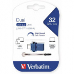 Verbatim 49966 32GB Dual USB-C/USB 3.0 Drive