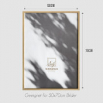 VUVUZULA pildiraam, 50 x 70 cm, puidust, 2 tk komplekt, naturaalne