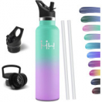 HoneyHolly 1-liitrine BPA-vaba roostevabast terasest joogipudel