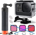 FitStill 60M veekindel sukeldumiskorpuse komplekt GoPro Hero 8 Blackile