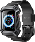 SUPCASE [Unicorn Beetle Pro], m&otilde;eldud Apple Watchi seeriale 9/SE2/8/7/6/SE/5/4 [41/40 mm], vastupidav kaitse&uuml;mbris koos rihmadega (must)