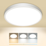 slochi LED laevalgusti, 1500 lm, IP44 veekindel laevalgusti vannituppa, 15 W, 3000 K, 4000 K, 6500 K