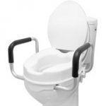 PEPE Mobility t&auml;iskasvanute WC-istme t&otilde;stepadi k&auml;etugedega (10 cm), k&otilde;rgendatud WC iste kaanega (A-klassi)