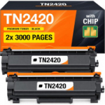 Supply Guy TN2420 &uuml;hilduv toonerikassett (2-pakk, TN-2420, must)