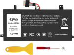 ASUNCELL 42Wh 0PGR JOPGR 0FTH6F FTH6F 0RDYCT RDYCT S&uuml;learvuti aku Dell Latitude 5285 5290 2-in-1 seeria liitium-ioon aku 7.6V 2 patareid