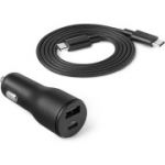 Amazon Basicsi kiirlaadimisega autolaadija USB-C ja USB-A portidega