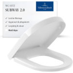 Villeroy & Boch Subway 2.0 9M68Q101 WC iste koos kiirkinnitusega hingedega, kroomitud (A+ KLASS)