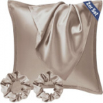 Seiwohl satiinist padjap&uuml;&uuml;r kahe siidist juuksesidemega, 40 x 40, 2 tk komplekt