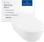 Villeroy & Boch Avento SlimSeat WC-iste koos pehmelt sulguva mehhanismiga 9M87S101 (D-kategooria)