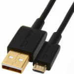 Amazon Basicsi USB 2.0 Micro USB kaabel 1,8 m must &ndash; 7T9MV4