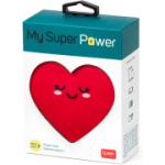 Legami kaasaskantav laadija, laetav aku, 9 &times; 10,6 cm, Tema Heart, USB/Micro USB laadimiskaabel kaasas, t&auml;islaadimine 4 tunniga, maht 4800 mAh