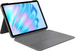 Logitech Combo Touch klaviatuuriga &uuml;mbris iPad Air 11-tollisele (M2), iPad Air (4. ja 5. p&otilde;lvkond &ndash; 2020, 2022, 2024), eemaldatav taustvalgustusega klaviatuur ja tugijalg (kickstand), QWERTZ paigutus