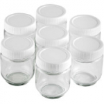 LACOR, 69244 &ndash; 7 l&auml;bipaistvast klaasist jogurtimasina topsid, BPA-vabad, 190 ml