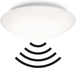 Briloner Leuchten - liikumisanduriga LED-laevalgusti, 15 w, 1500 luumenit, l&auml;bim&otilde;&otilde;t 29 cm