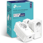 TP-Link CPL 1000 Mbps 1 Gigabit pordi ja integreeritud pistikupesaga, 2-osaline komplekt