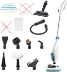 Di4 SteamClean Multi 12 ProMax, multifunktsionaalne 12-&uuml;hes aurumopp, 1500 W (B GRADE)