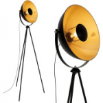 Briloner Leuchten &ndash; vintage metallist p&otilde;randalamp, 60 W E27, (must, matt, kuldne)