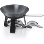 Kela Joy miniwok, &Oslash; 18 cm, 0,35 l, must teras, toiduvalmistamise ja tainap&otilde;letiga, 10059