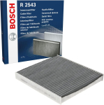 Bosch Automotive R2543 salongifilter aktiivs&ouml;ega (A+ GRADE)