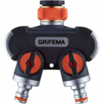 GRIFEMA kahesuunaline jaotur, kraanil&uuml;liti 3/4" ja 1/2", (GE1401-2)