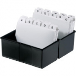 Kaardikarp HAN DIN A6 Maastik 400 kaardile terashingega, must