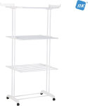 NK pesukuivati ​​ratastel 4 riiuliga 21,5 x 73,5 x 168 cm