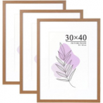 Baoee pruun pildiraam akr&uuml;&uuml;lklaasiga, 30&times;40 cm, 3 tk.