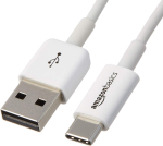 USB-C - USB-A 2.0 kiirlaadimiskaabel, 480 Mbps, 1,8 m, valge.