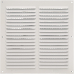 Amigi nelinurkne alumiiniumist ventilatsiooniv&otilde;re s&auml;&auml;sev&otilde;rguga, 200 x 200 mm, valge (A+ klass)