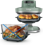 Ninja CRISPi PRO XL AS090EUGN klaasist &otilde;hufrit&uuml;&uuml;r &ndash; 2050 W, 5,7 l, samblaroheline (C-klassi)