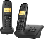 Gigaset A270 Duo peal, kaks juhtmeta telefoni sekretariaadiga kuni 25 minutit (patareid ei kuulu komplekti)
