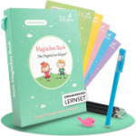 Filapen&reg; 5 saksa maagia t&ouml;&ouml;vihiku pakk Korduvkasutatavad t&ouml;&ouml;vihikud lugema ja kirjutama &otilde;ppivatele koolieelikutele 26 cm x 18 cm
