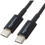 Amazon Basics USB-C kaabel, USB-C 2.0 kiirlaadimine, 480 Mbps, 1,8 m, must.