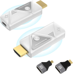 Juhtmevaba HDMI saatja ja vastuv&otilde;tja video ja heli voogedastamiseks teie s&uuml;learvutist/PC-st/kaamerast monitori/projektori/televiisorisse, 2,4G/5G juhtmevaba edastus