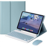 YEEHi eemaldatav klaviatuuri&uuml;mbris 2022. aasta iPadi 10. p&otilde;lvkonnale koos juhtmevaba Bluetooth-klaviatuuriga (10,9-tolline, sinine).