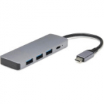 Amazon Basics USB 3.2/3.1 Gen 2 mitmepordiline USB-C jaotur/dokk, 10 Gbps, USB-C kuni 1xUSB-C/3xUSB-A, t&ouml;&ouml;tab Windowsi/Maciga