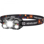 Pealamp laetav, LED-pealamp 6 režiimiga IPX4 veekindel