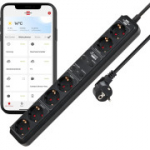 Brennenstuhl Connect Eco-Line WiFi toiteplokk 6-pesaline, 2.4 GHz, 1.5 m kaabel (A-klassi)