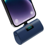 Mini v&auml;line aku 5200 mAh, 20 W PD 4.0 A kiirlaadimisfunktsiooniga, iPhone 14/14/Pro Max/13/12/11/XR/XS/8/7/6plus, sinine.