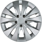 Cartrend 70278 Storm ilukilpide komplekt kroomitud mutriimitatsioonidega, 4 tk, h&otilde;bedane. 15 inches (38.1 cm)