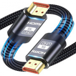 ATETEO HDMI 2.1 10K 8K kaabel 5m Ultra HD 48 Gbps HDMI kaablid (8K@60 Hz 7680x4320, 4K@120 Hz). Toetab d&uuml;naamilist HDR-i, eARC-d, Dolby Atmost ja teisi tehnoloogiaid.