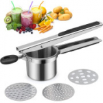 Roostevabast terasest kartulip&uuml;ree k&ouml;&ouml;giviljade ja kartulite jaoks, 3 vahetatava s&otilde;elaga